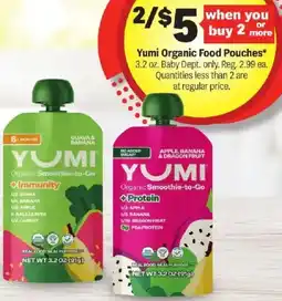 Meijer Yumi Organic Food Pouches offer