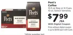 Kroger Peet's Coffee offer