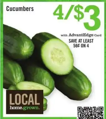 Price Chopper Cucumbers offer