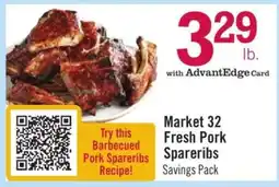 Price Chopper Market 32 Fresh Pork Spareribs offer