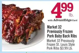 Price Chopper Market 32 Previously Frozen Pork Baby Back Ribs offer