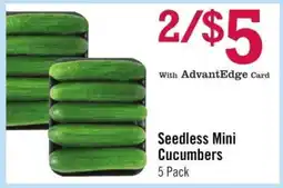 Price Chopper Seedless Mini Cucumbers offer