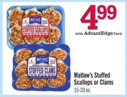 Price Chopper Matlaw's Stuffed Scallops or Clams offer