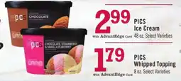 Price Chopper PICS Ice Cream offer