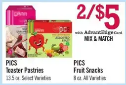 Price Chopper PICS Fruit Snacks offer