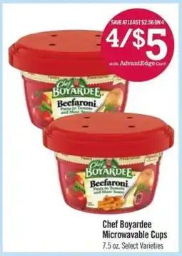 Price Chopper Chef Boyardee Microwavable Cups offer