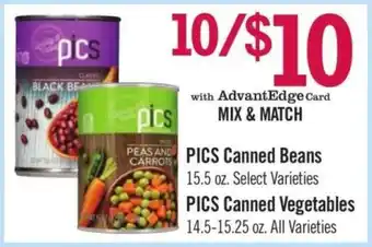 Price Chopper PICS Canned Beans offer