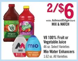Price Chopper V8 100% Fruit or Vegetable Juice offer