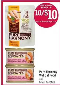 Price Chopper Pure Harmony Wet Cat Food offer
