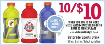 Price Chopper Gatorade Sports Drink offer