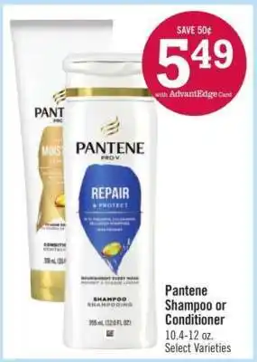 Price Chopper Pantene Shampoo or Conditioner offer