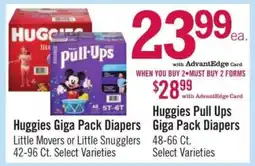 Price Chopper Huggies Pull Ups Giga Pack Diapers offer