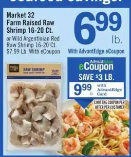 Price Chopper Market 32 Farm Raised Raw Shrimp 16-20 Ct offer