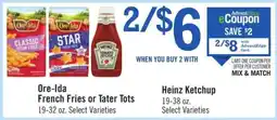 Price Chopper Ore-Ida French Fries or Tater Tots offer