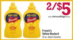 Price Chopper French's Yellow Mustard offer