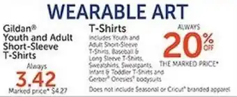 Hobby Lobby Gildan Youth and Adult Short-Sleeve T-Shirts offer