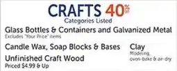 Hobby Lobby Glass Bottles & Containers and Galvanized Metal offer