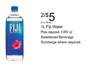Walgreens Fiji Water offer