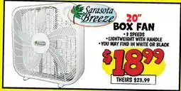 Ollie's Sarasota Breeze 20 BOX FAN offer