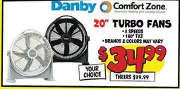 Ollie's 20 TURBO FANS offer