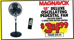 Ollie's MAGNAVOX 18 DELUXE OSCILLATING PEDESTAL FAN offer