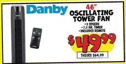 Ollie's 46 OSCILLATING TOWER FAN offer