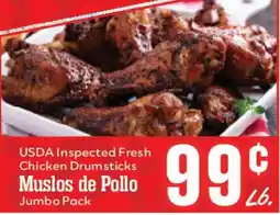 Market Basket USDA Inspected Fresh Chicken Drumsticks Muslos de Pollo offer