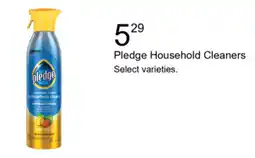 Walgreens Pledge Household Cleaners offer