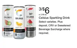 Walgreens Celsius Sparkling Drink offer