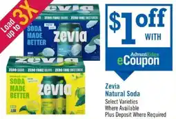 Price Chopper Zevia natural soda offer