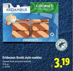 Lidl Eridanous Greek style cookies offer