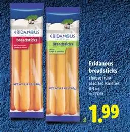 Lidl Eridanous breadsticks offer