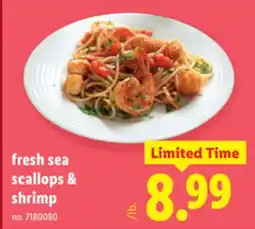 Lidl fresh sea scallops & shrimp offer