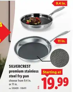 Lidl SILVERCREST premium stainless steel fry pan offer