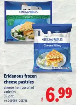 Lidl Eridanous frozen cheese pastries offer
