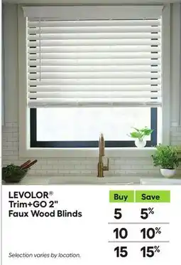 Lowe's LEVOLOR Trim+GO 2 Faux Wood Blinds offer