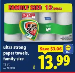 Lidl ultra strong paper towels, family size offer