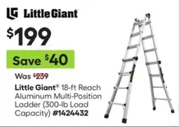 Lowe's 18-ft Reach Aluminum Multi-Position Ladder offer