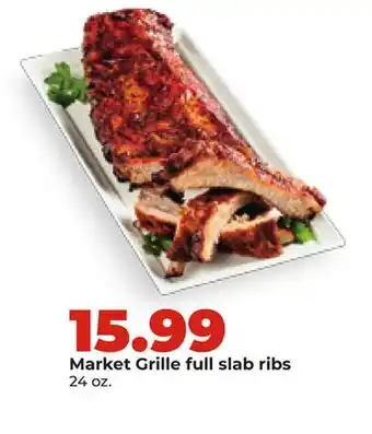 Hy-Vee Market Grille full slab ribs offer