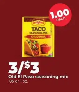 Hy-Vee Old El Paso seasoning mix offer