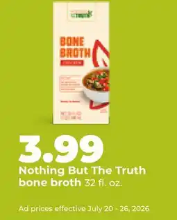 Hy-Vee Nothing But The Truth bone broth offer