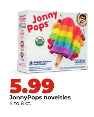 Hy-Vee JonnyPops novelties offer