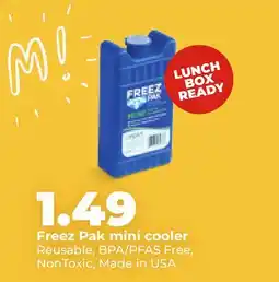 Hy-Vee Freez Pak mini cooler offer