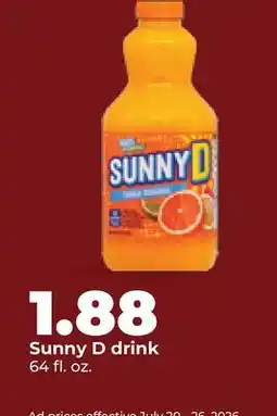 Hy-Vee Sunny D drink offer