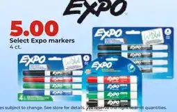 Hy-Vee Select Expo markers offer