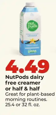 Hy-Vee NutPods dairy free creamer or half & half offer