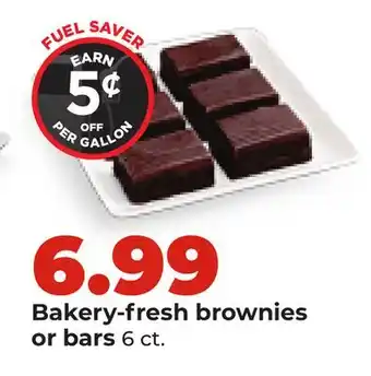 Hy-Vee Bakery-fresh brownies or bars offer