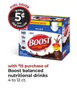 Hy-Vee Boost balanced nutritional drinks offer