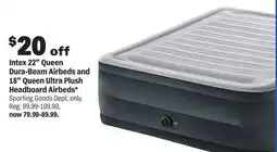 Meijer Intex 22 Queen Dura-Beam Airbeds and 18 Queen Ultra Plush Headboard Airbeds offer