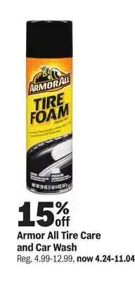 Meijer Armor All Tire Care and Car Wash offer